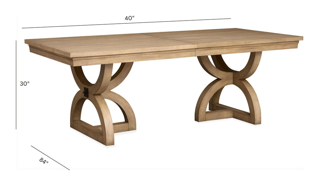 Coventry - Extendable Trestle Dining Table - Honey Maple