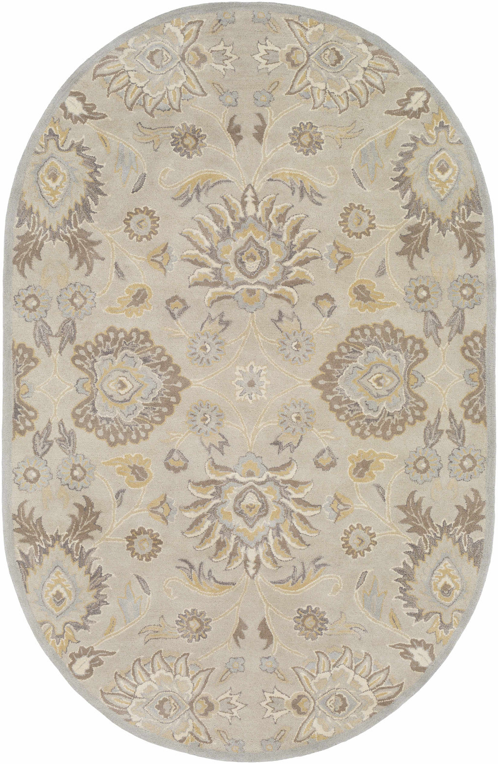 Conesus 1192 Hand Tufted Ivory&Taupe Wool Rug