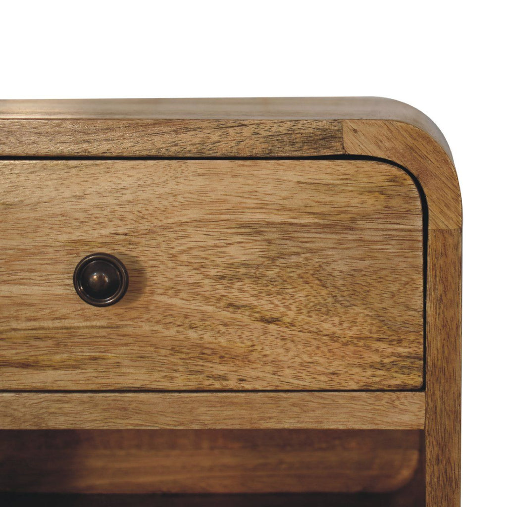 Mini Floating Open Bedside - Oak