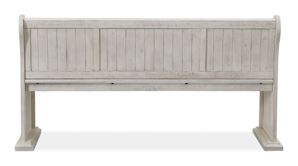 Bronwyn - Bench With Back - Alabaster