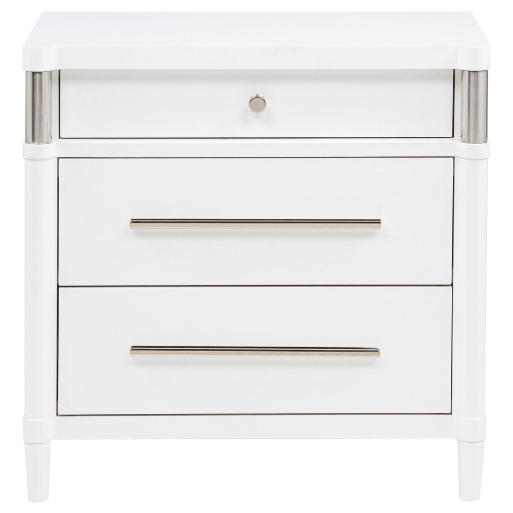 Gracemont 3-drawer Bedroom Nightstand Bedside Table White