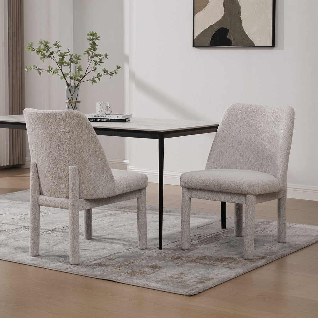 Wide Minimalist Dining Chair