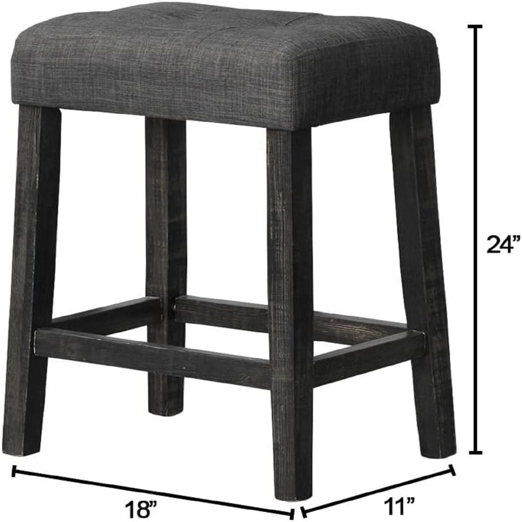 Transitional Backless Counter Stool (Set of 2)