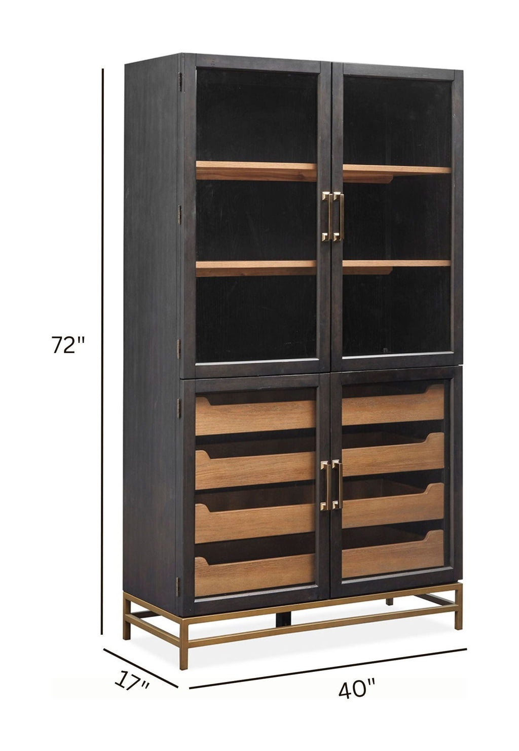 Lindon - Two Tone Dining Cabinet - Coffee Bean