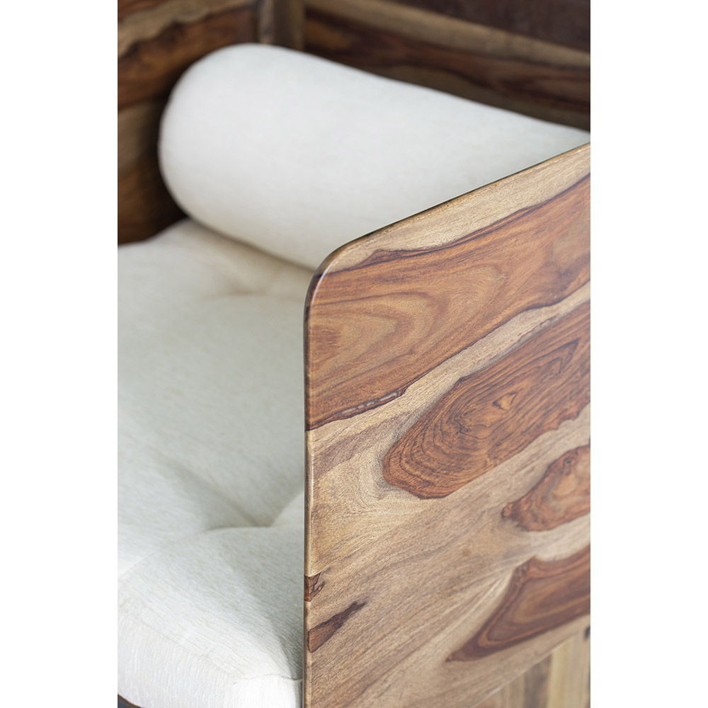 Wooden Sofa - Brown