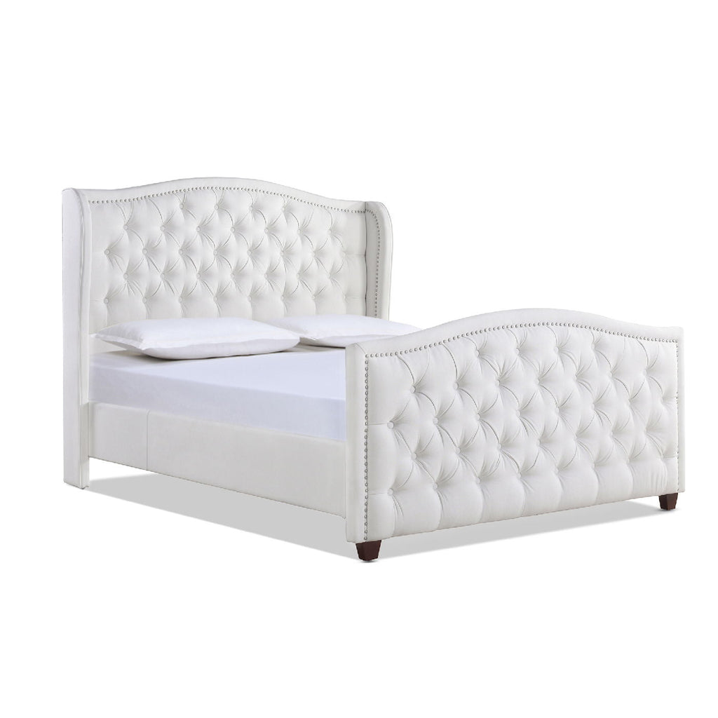 Marcella - Upholstered Shelter Headboard Bed
