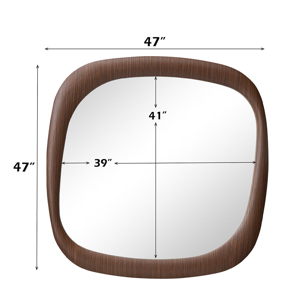 Dana - Accent Mirror - Dark Walnut