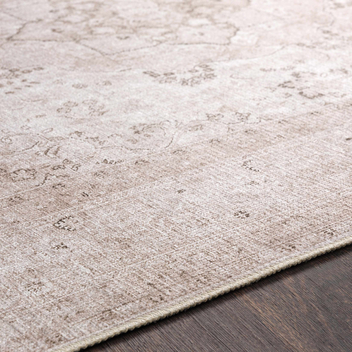 Bethany Vintage Flat Pile Washable Rug