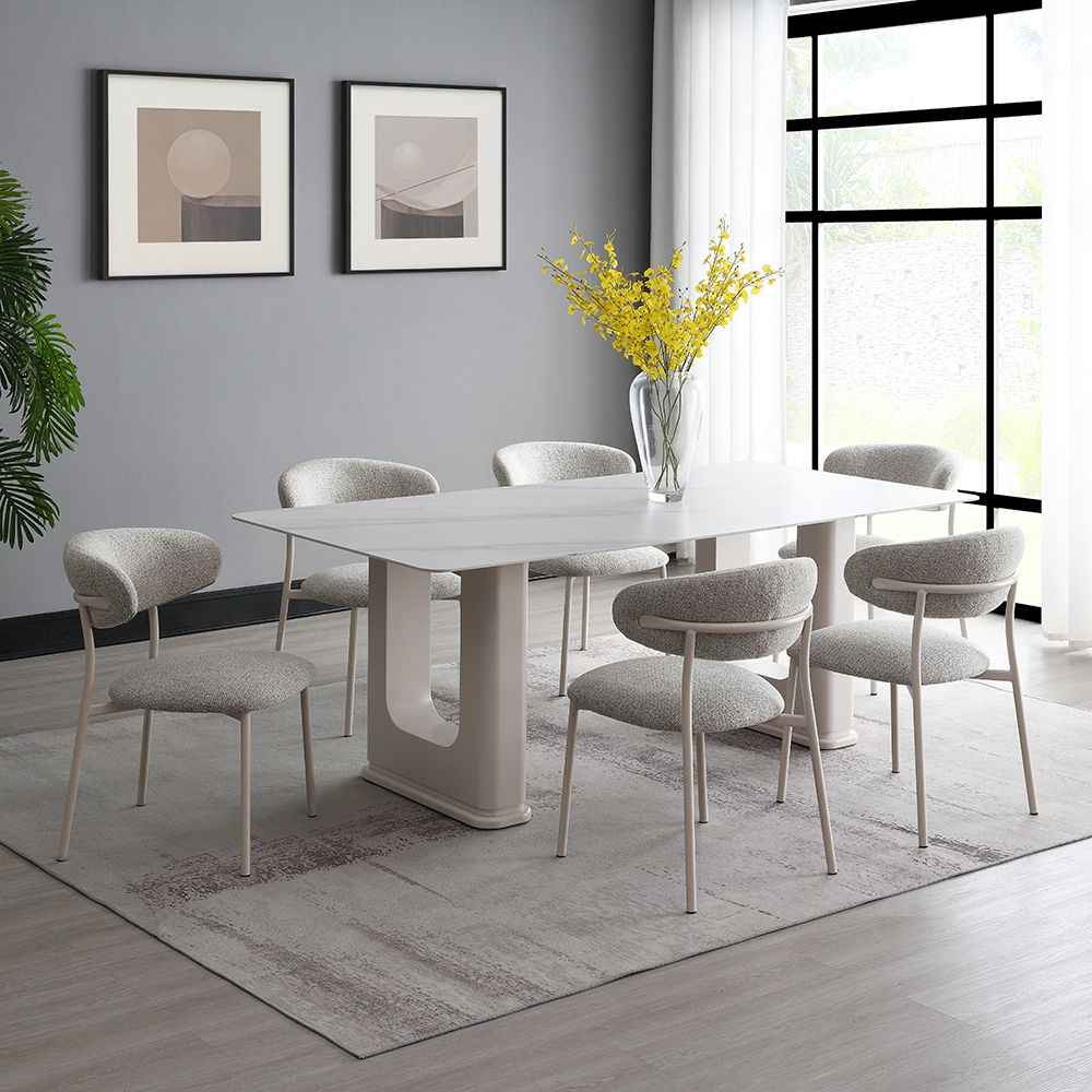 Kalam - Dining Table - Ceramic Top & Beige