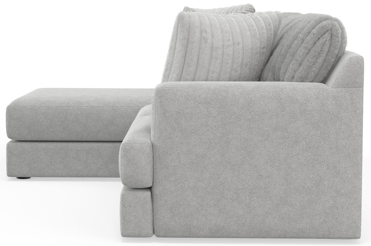 Logan - Upholstered Sectional With Comfort Coil Seating And Accent Pillows Included