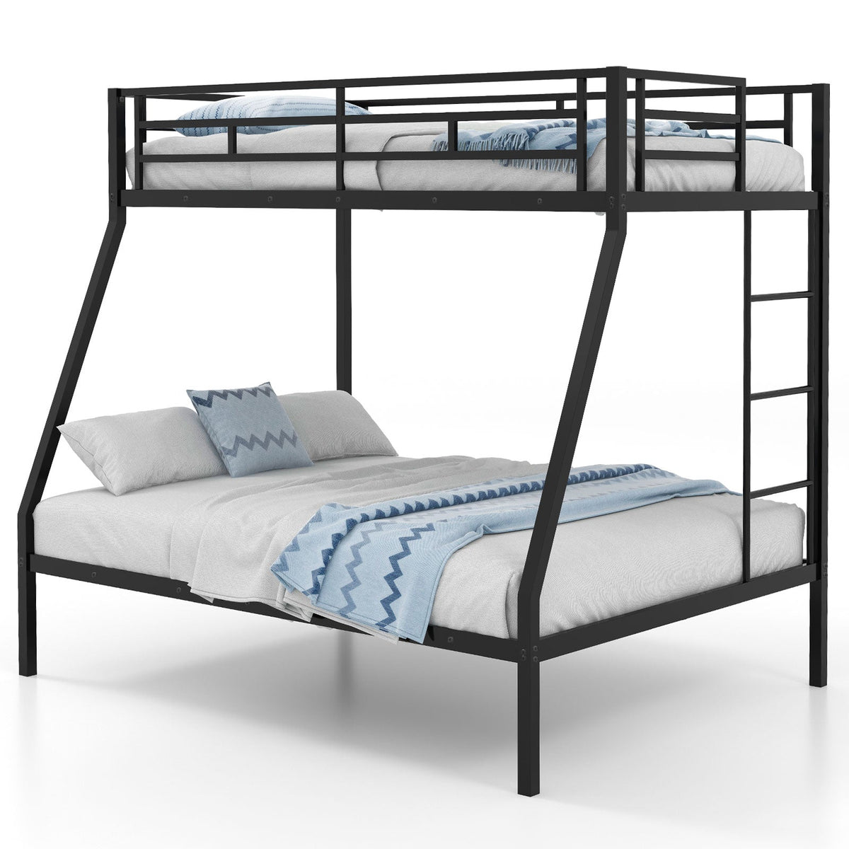 Space-saving Metal Slatted Bed Frame for Teens and Adults Noise-free No Box Spring Needed