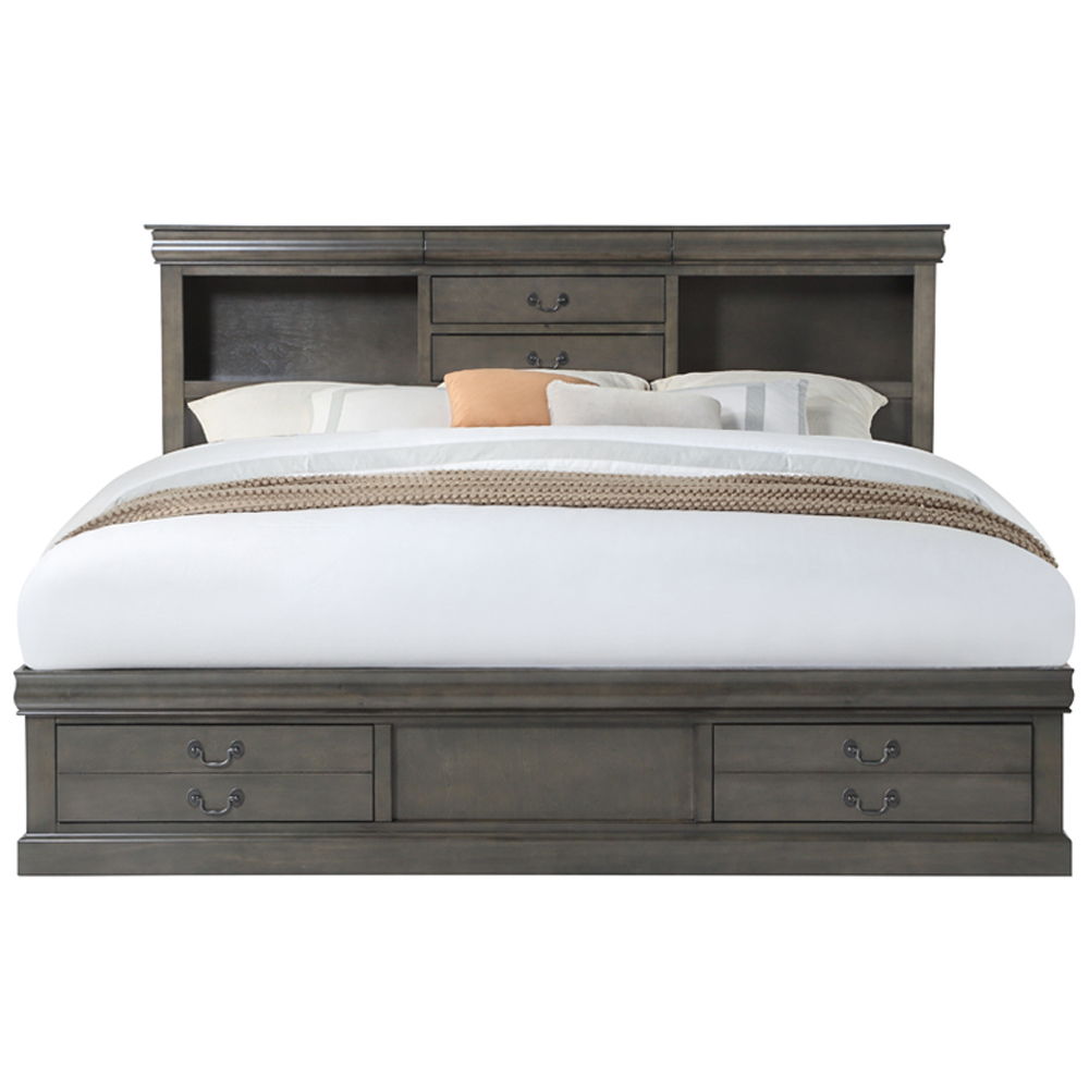 Louis Philippe III - Bed w/Storage