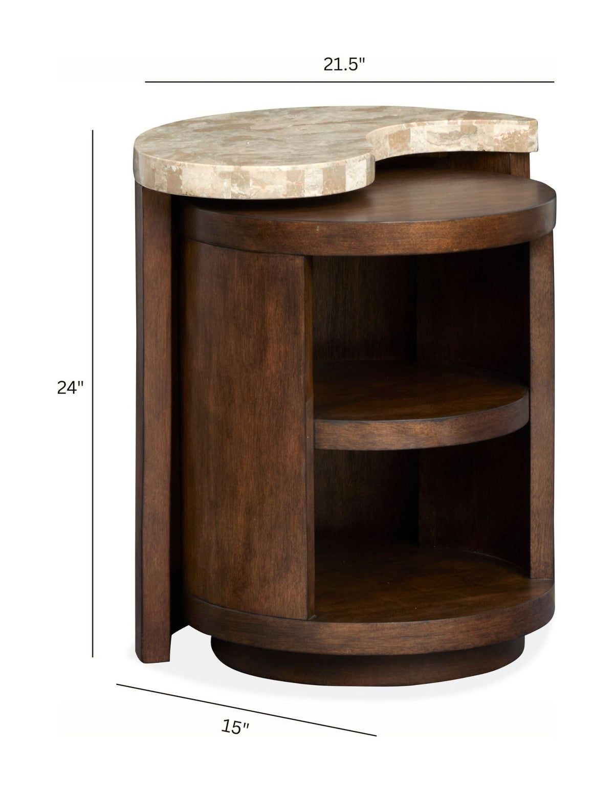 McPherson - Nesting End Table (Set of 2) - Burnt Umber