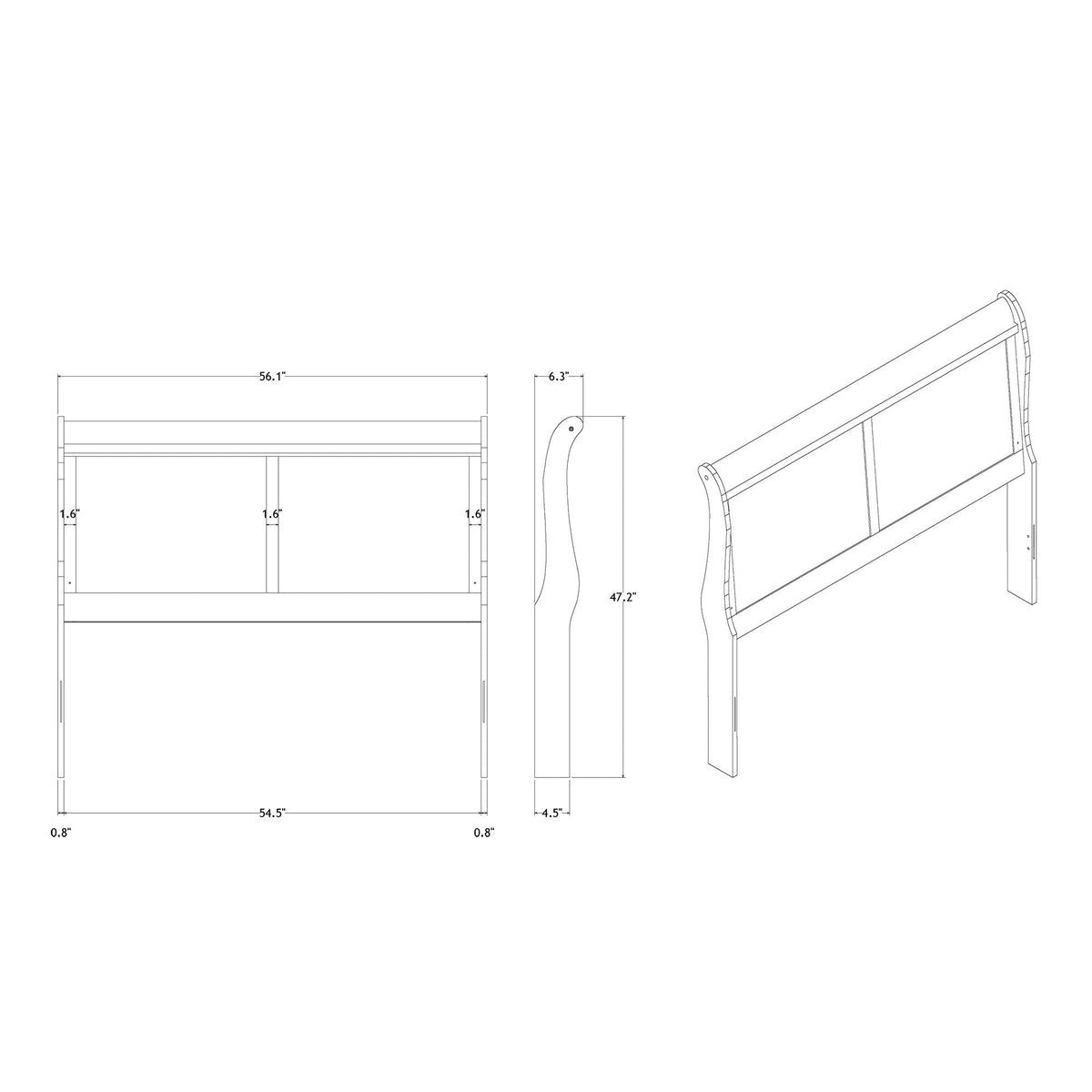 Charlston - 5 Piece Bedroom Set With LED Headboard