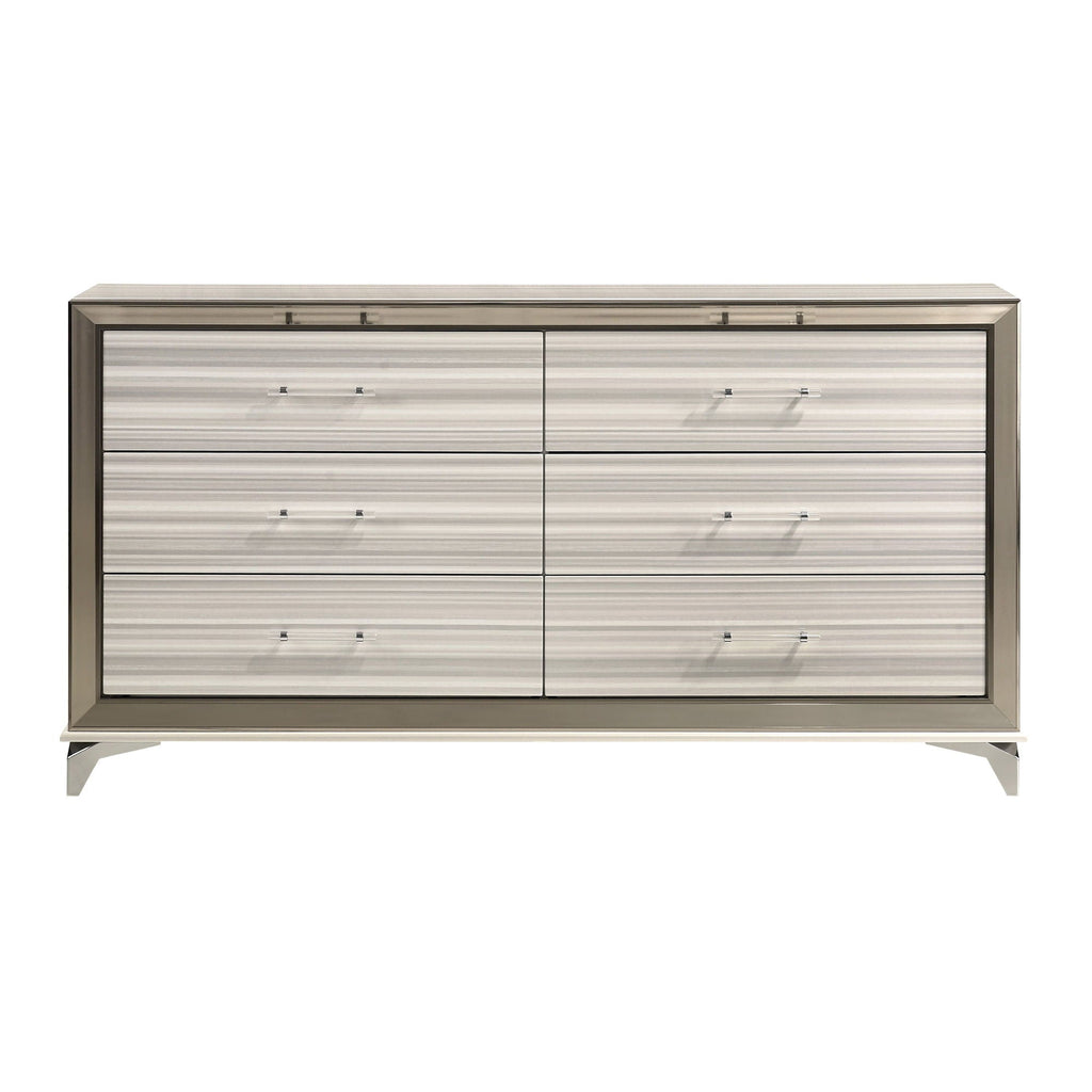 Star - 5 Pieces Bedroom Set Modern Design With LED