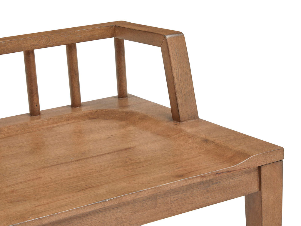 Lindon - Arm Bench With Low Back - Belgian Wheat