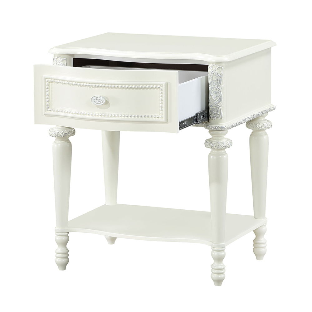 Dorothy - Nightstand With 1 Drawer - Ivory