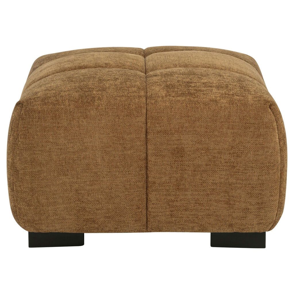 Octavia Upholstered Rectangular Ottoman Amber