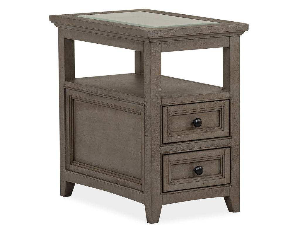 Paxton Place - Chairside End Table - Dovetail Gray