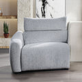 Fullar - LAF Modular Power Motion Recliner - Light Gray Chenille