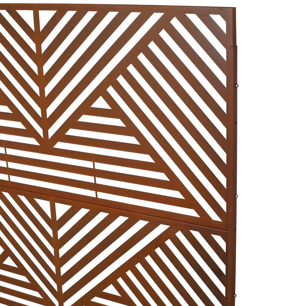 Freestanding Outdoor & Indoor Freestanding Metal Privacy Screen