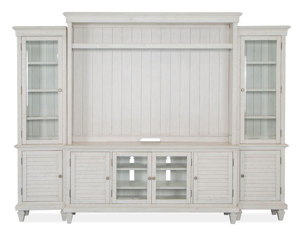 Newport - Entertainment Wall - Alabaster