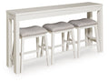 Robbinsdale - Rectangular Dining Room Counter Table Set (Set of 4) - Antique White