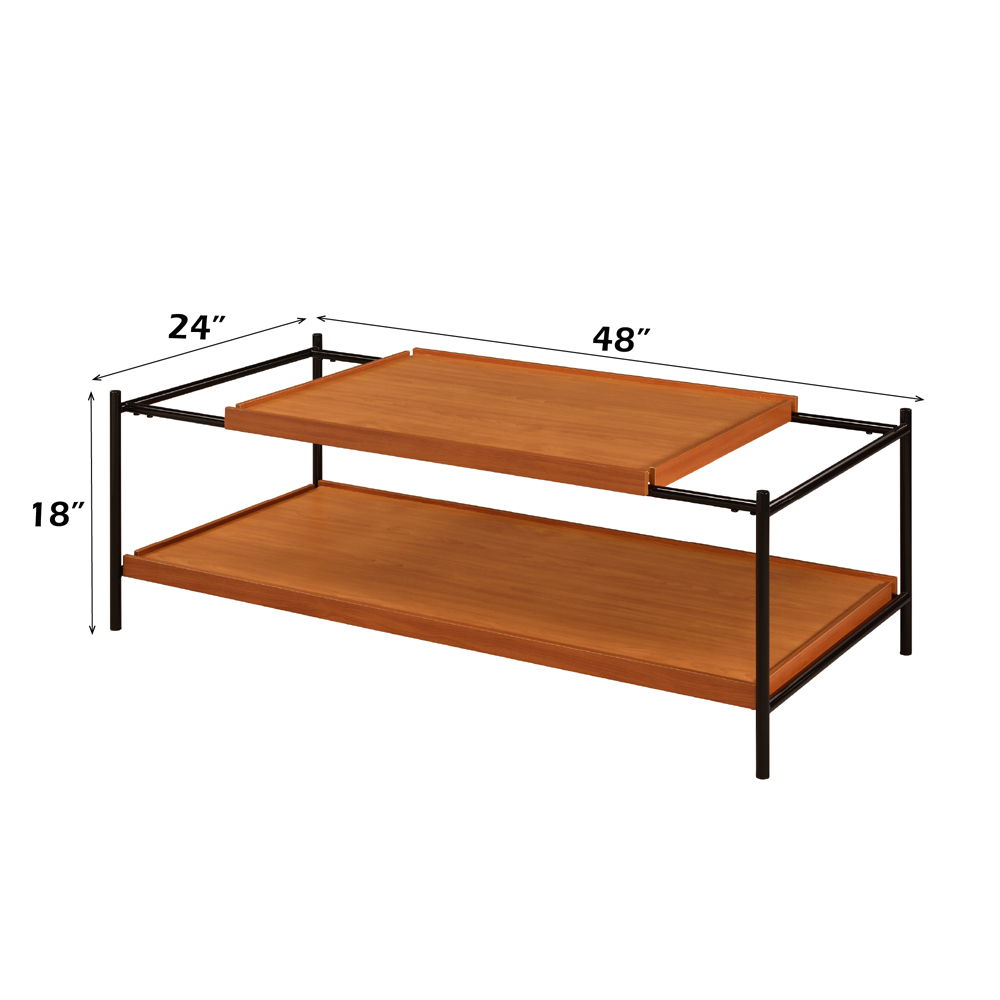 Oaken - Coffee Table - Honey Oak & Black