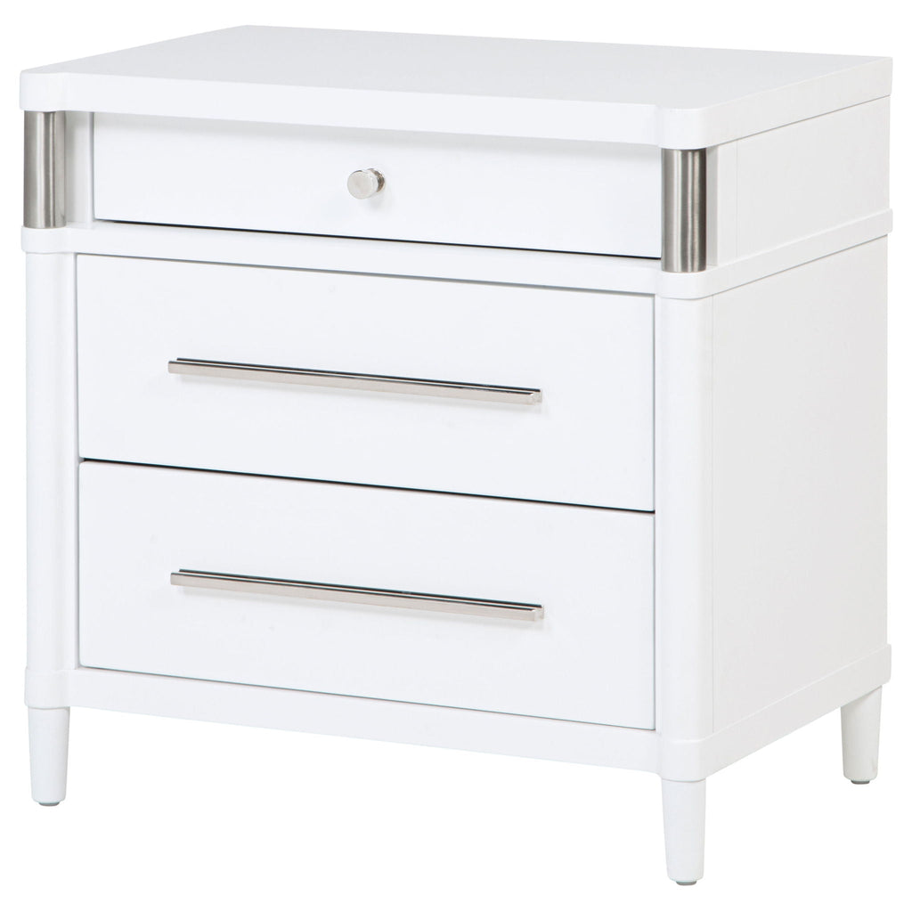 Gracemont 3-drawer Bedroom Nightstand Bedside Table White