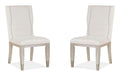 Lenox - Upholstered Host Side Chair (Set of 2) - Acadia White