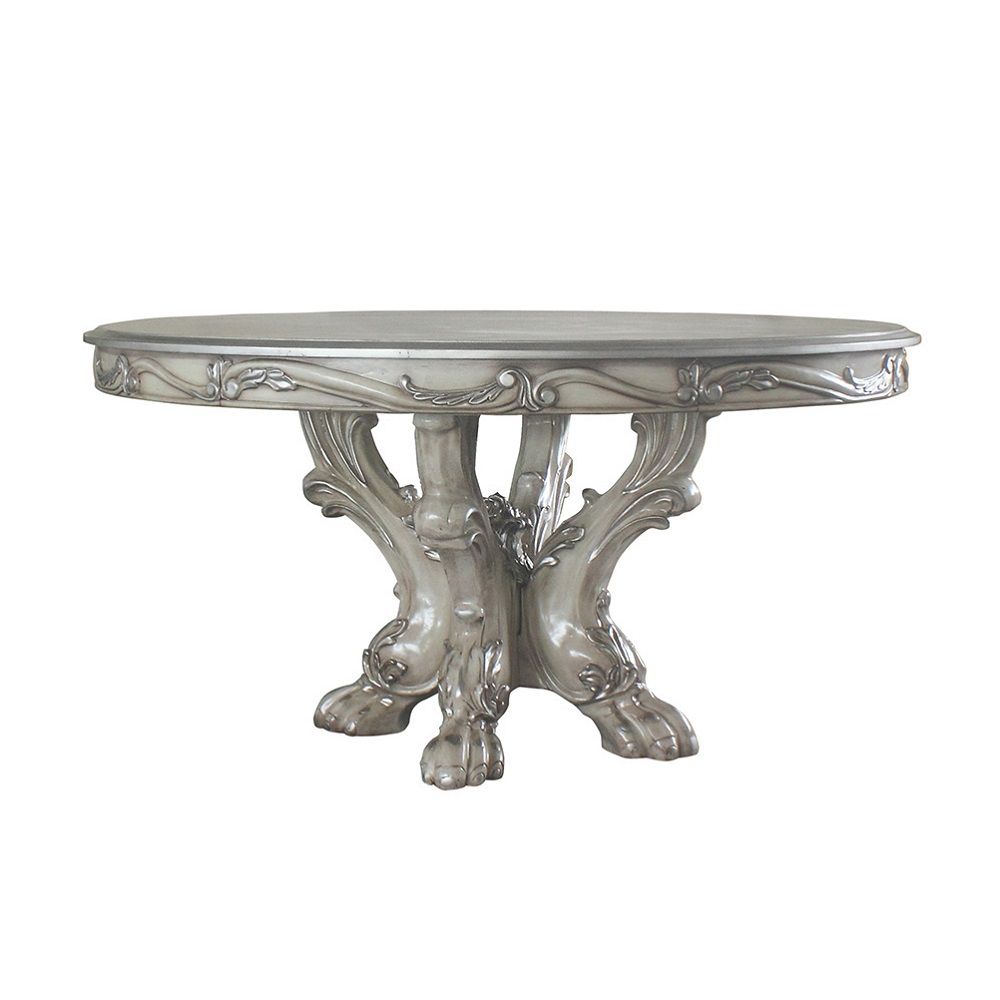 Dresden - Round Pedestal Dining Table - Vintage Bone White