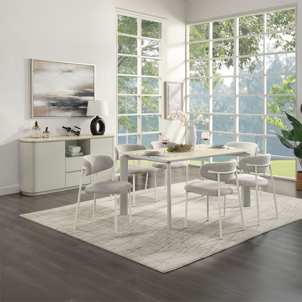 Ingram - Dining Table - Sintered Stone & Light Gray