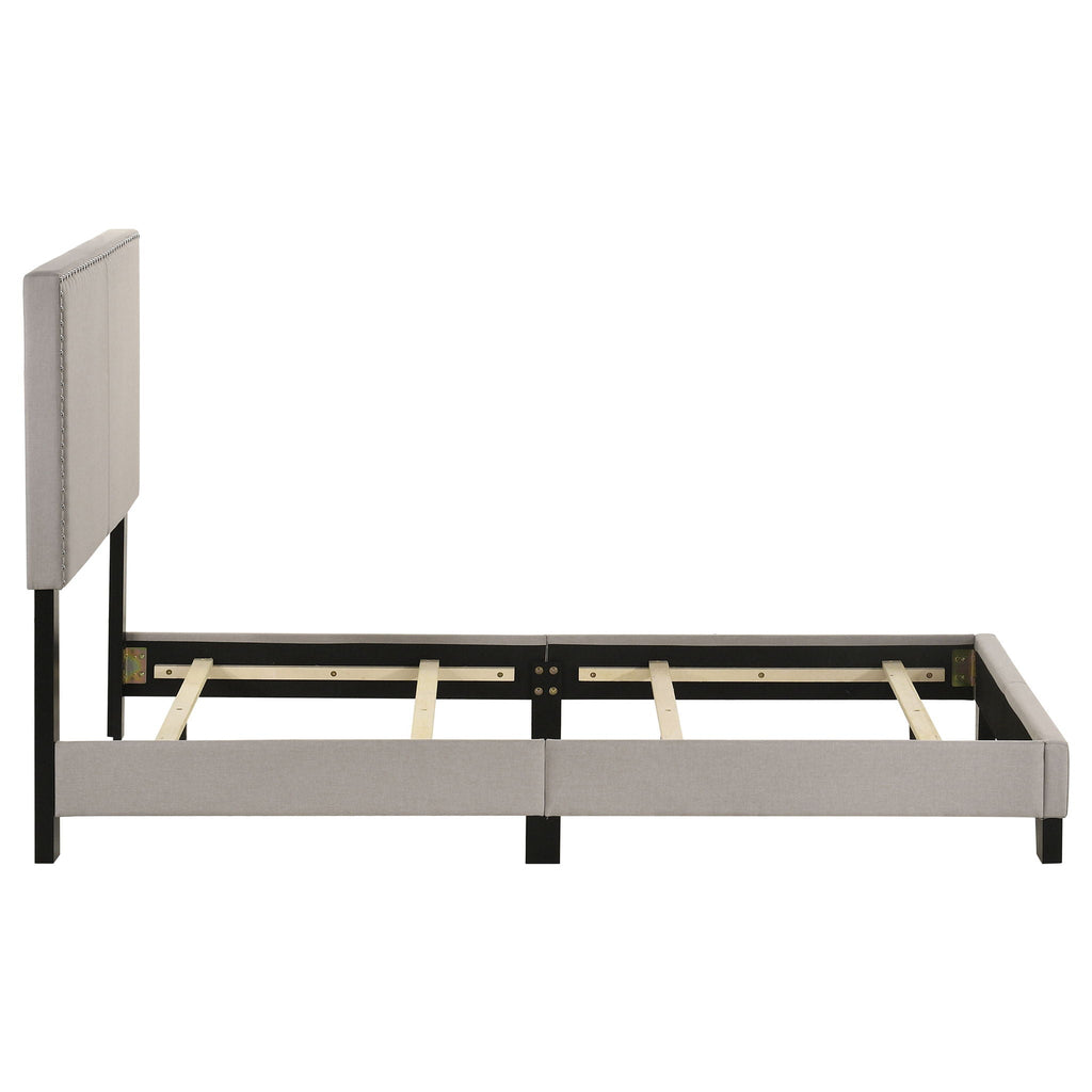 Boyd Upholstered Twin Panel Bed Ivory