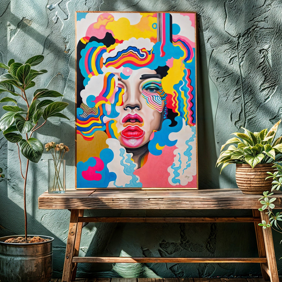Canvas Print: "Candy Face"