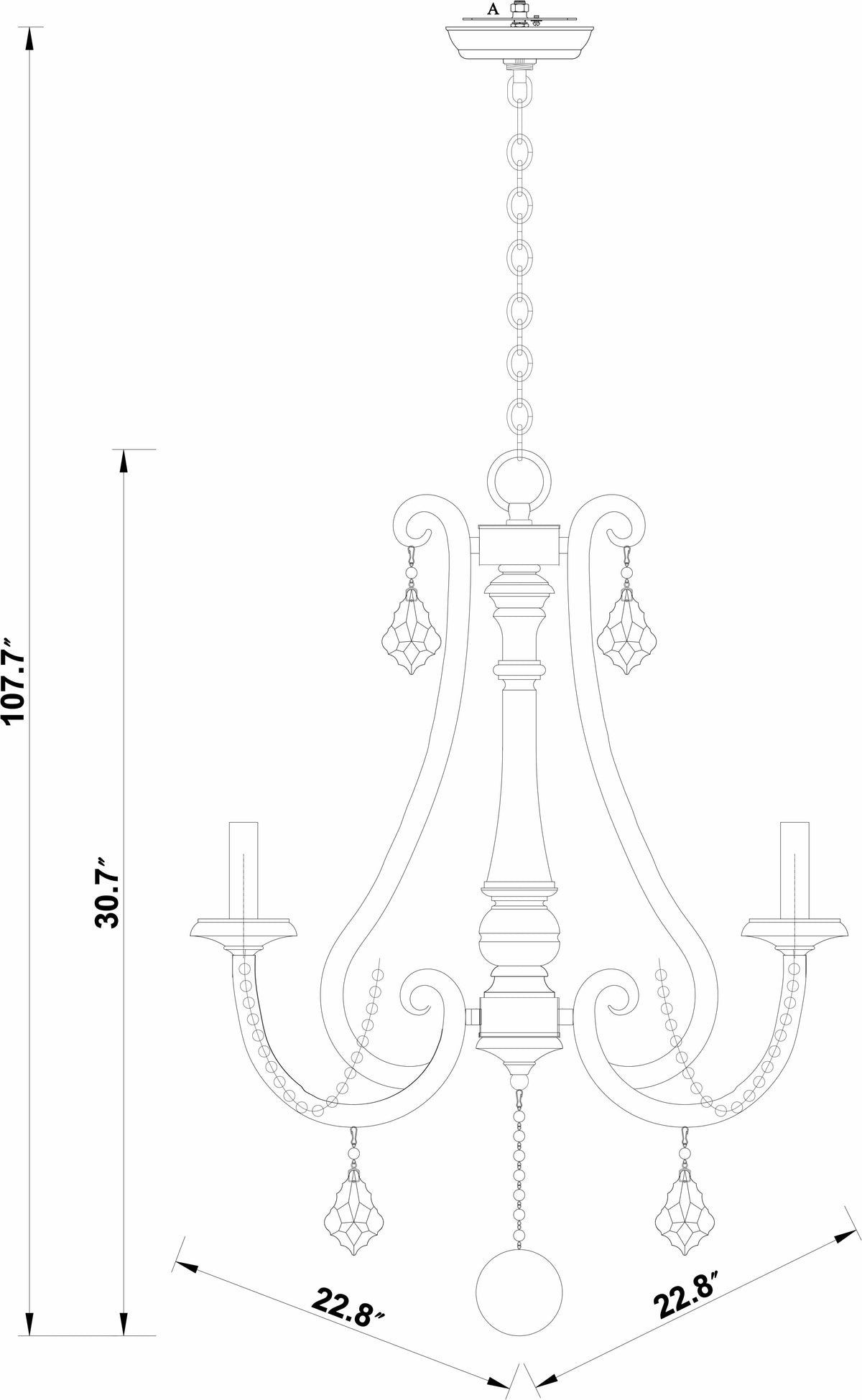 Canoe Ceiling Light - Clearance
