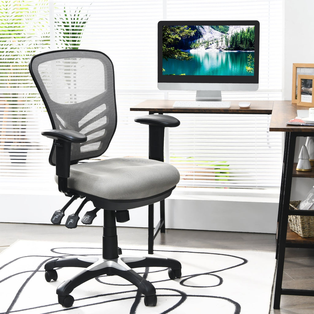 Ergonomic Mesh Office Chair with Adjustable Back Height and Armrests