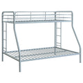 Carson Metal Twin Over Full Bunk Bed Glossy Silver