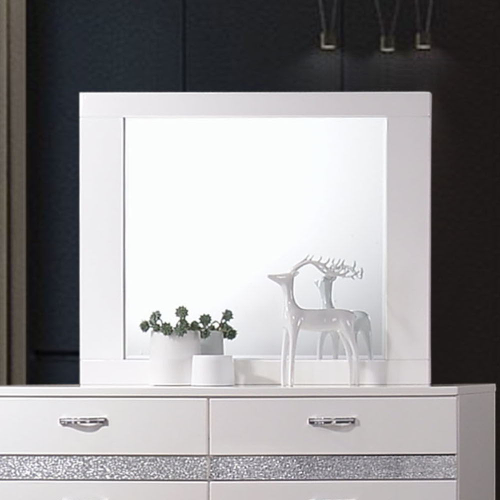 Naima II - Mirror - White High Gloss