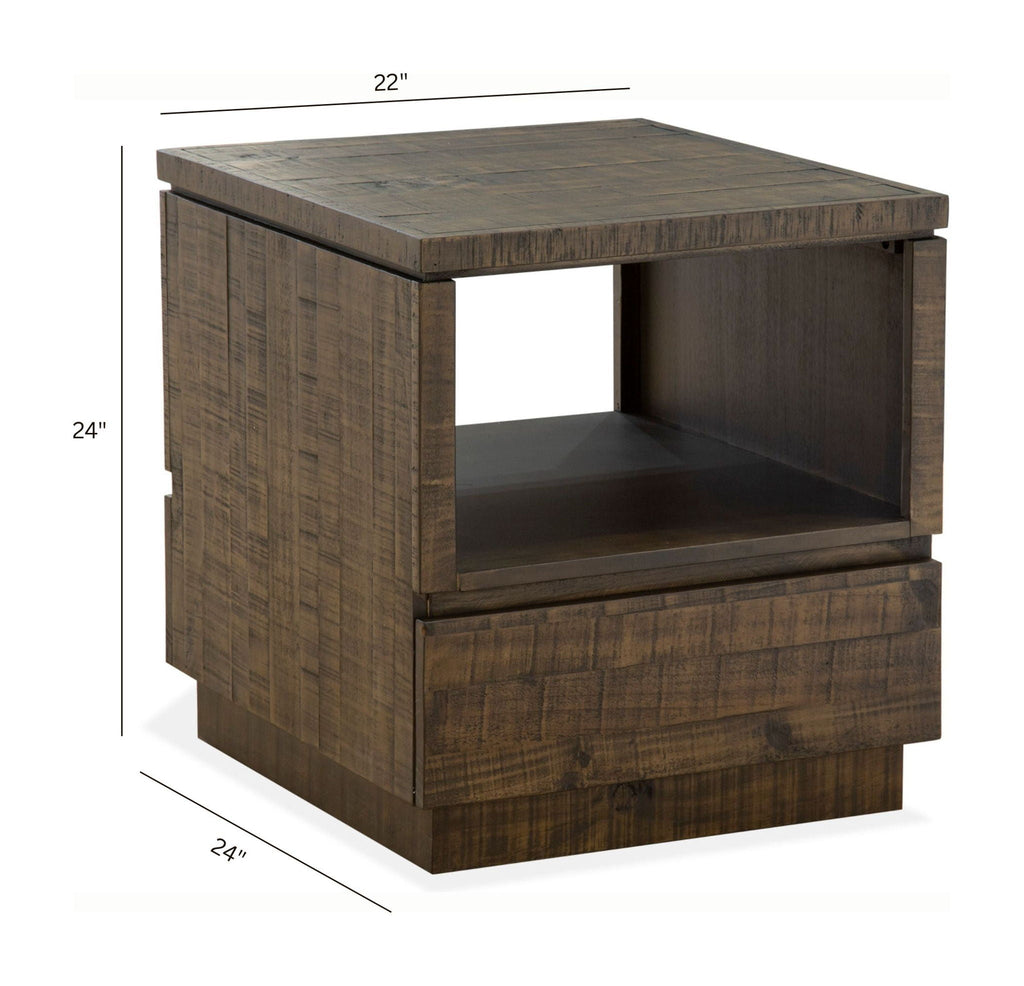 Baisden - Rectangular End Table - Tobacco