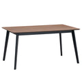 Rebi - Dining Table - Walnut & Black