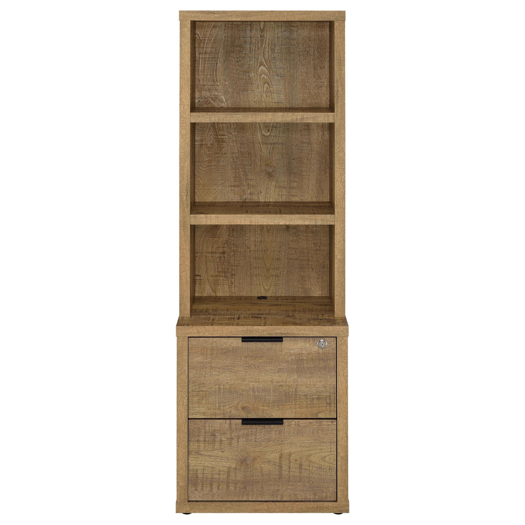 Westpark 3-piece Wall Unit Bookcase Set with USB Mango
