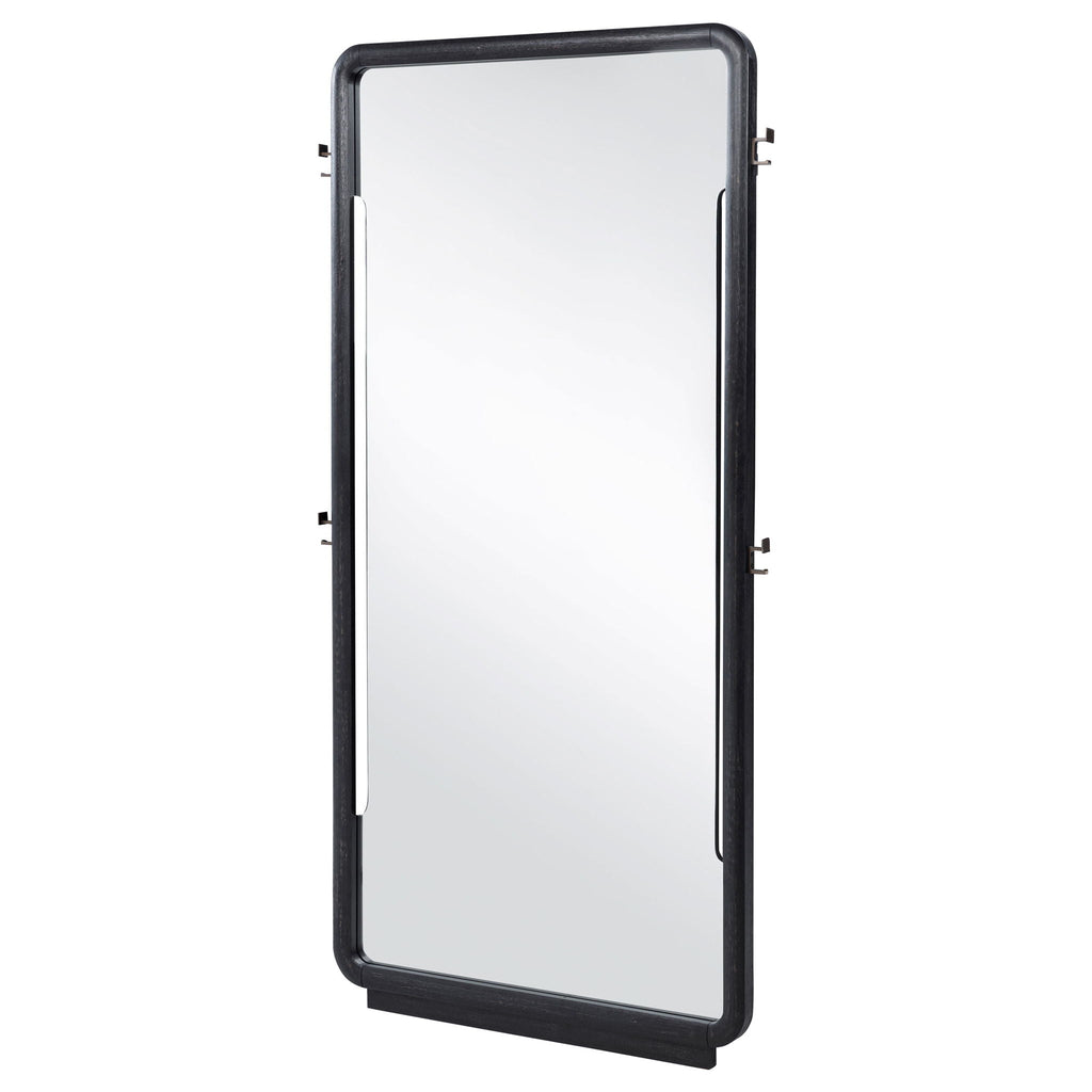 Leandro 76-inch Full Length Floor Mirror Burnished Black