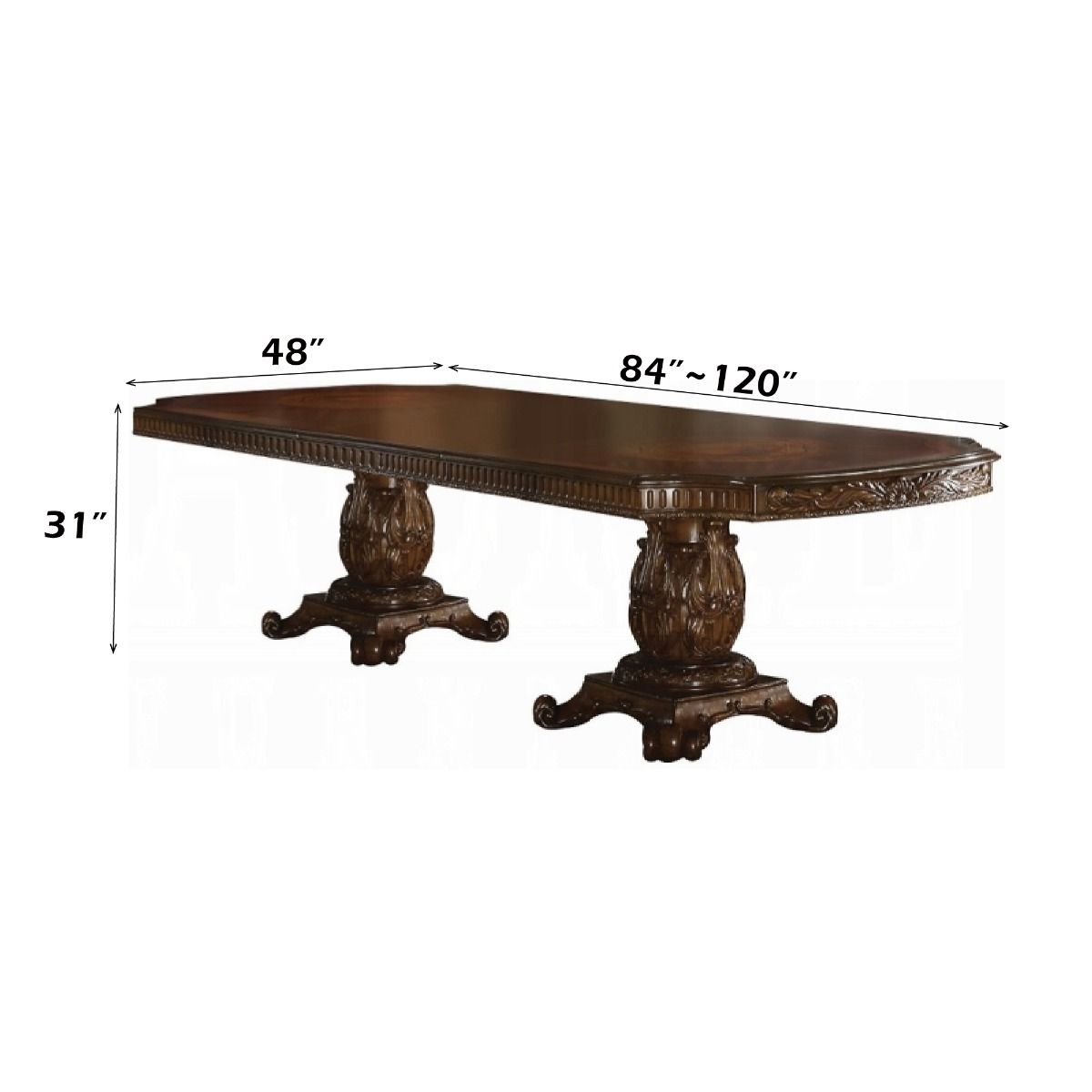 Vendome - Dining Table w/Double Pedestal