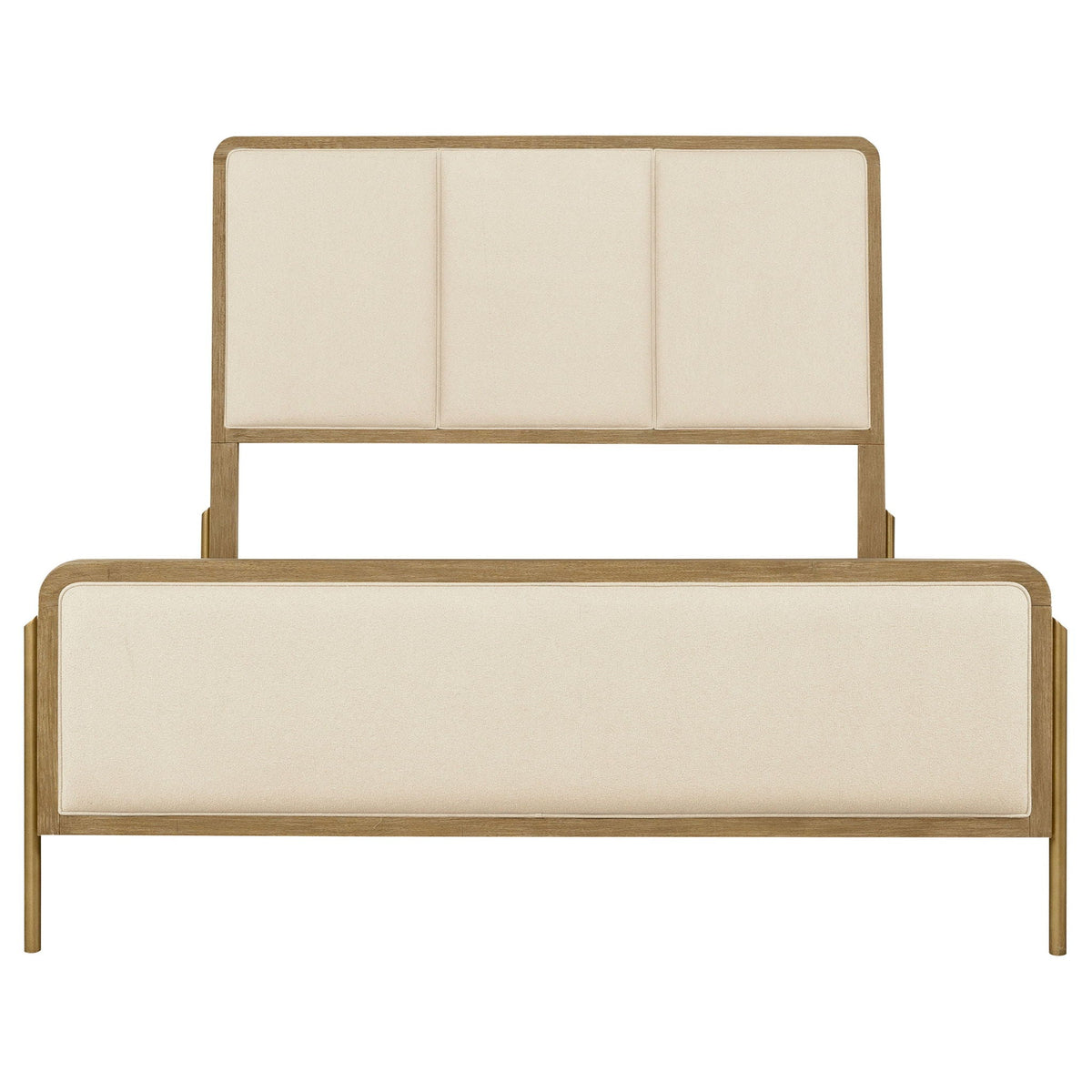 Arini 56-inch California King Panel Bed Cream and Sand Wash