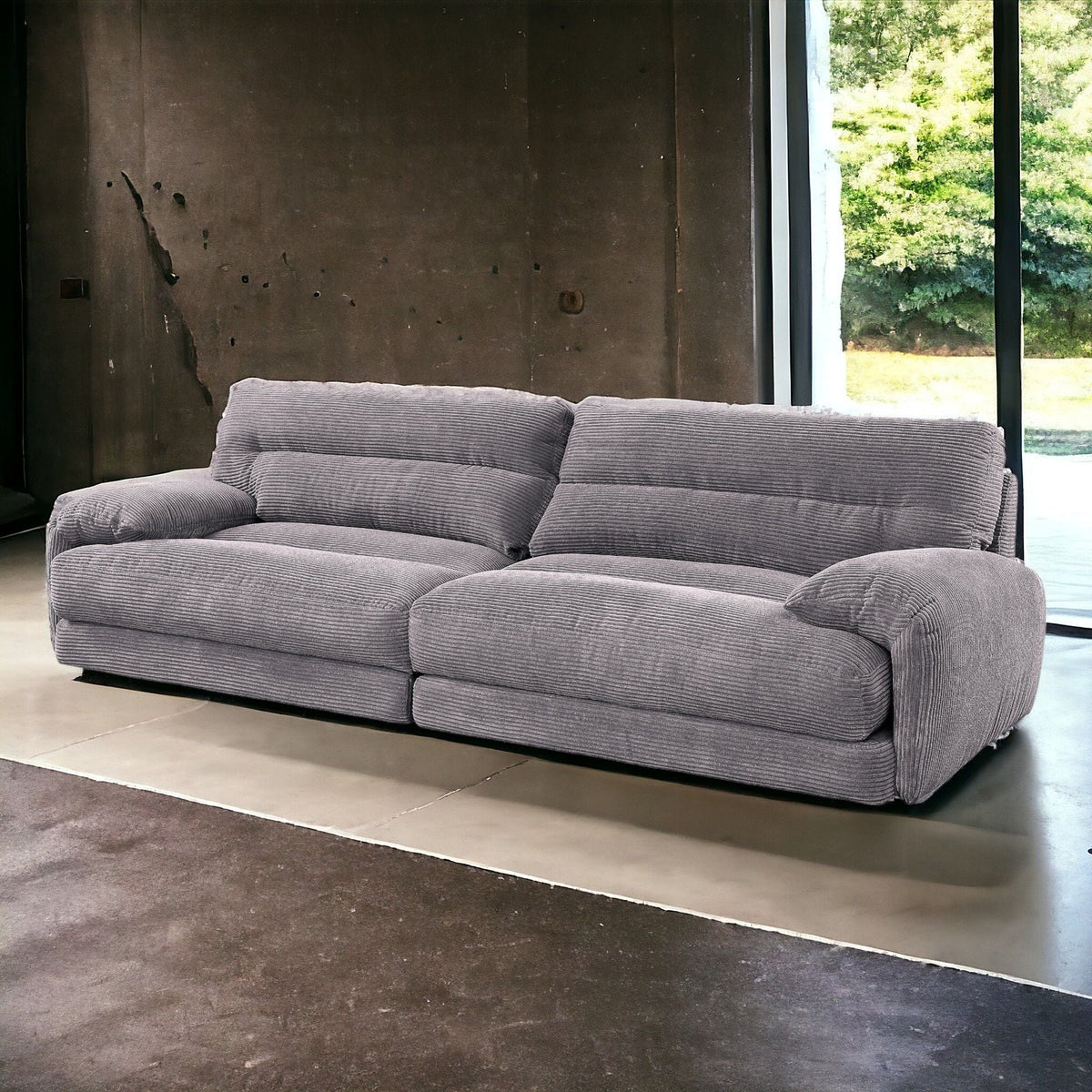 Cadenza - Corduroy Sofa - Gray