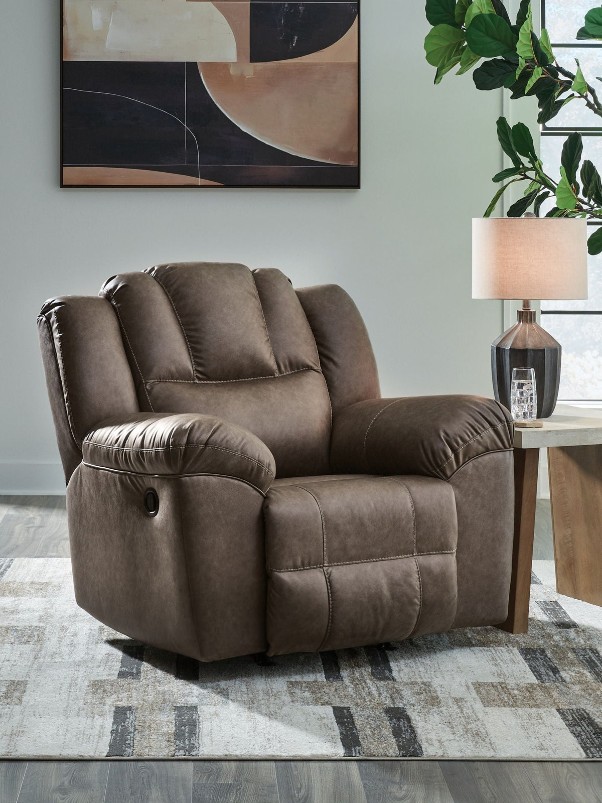 Lowilla - Rocker Recliner - Driftwood
