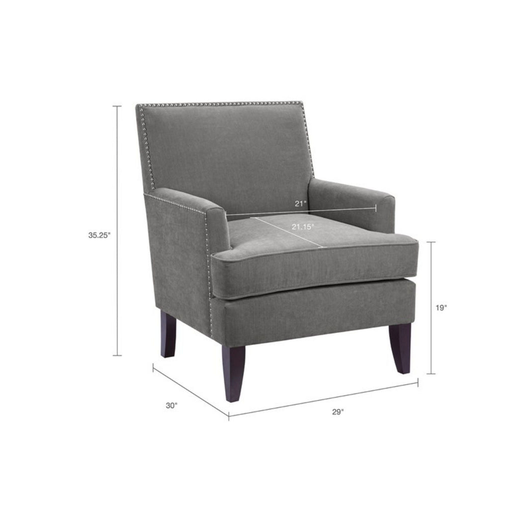 Colton - Track Arm Club Chair With Nailhead Trim