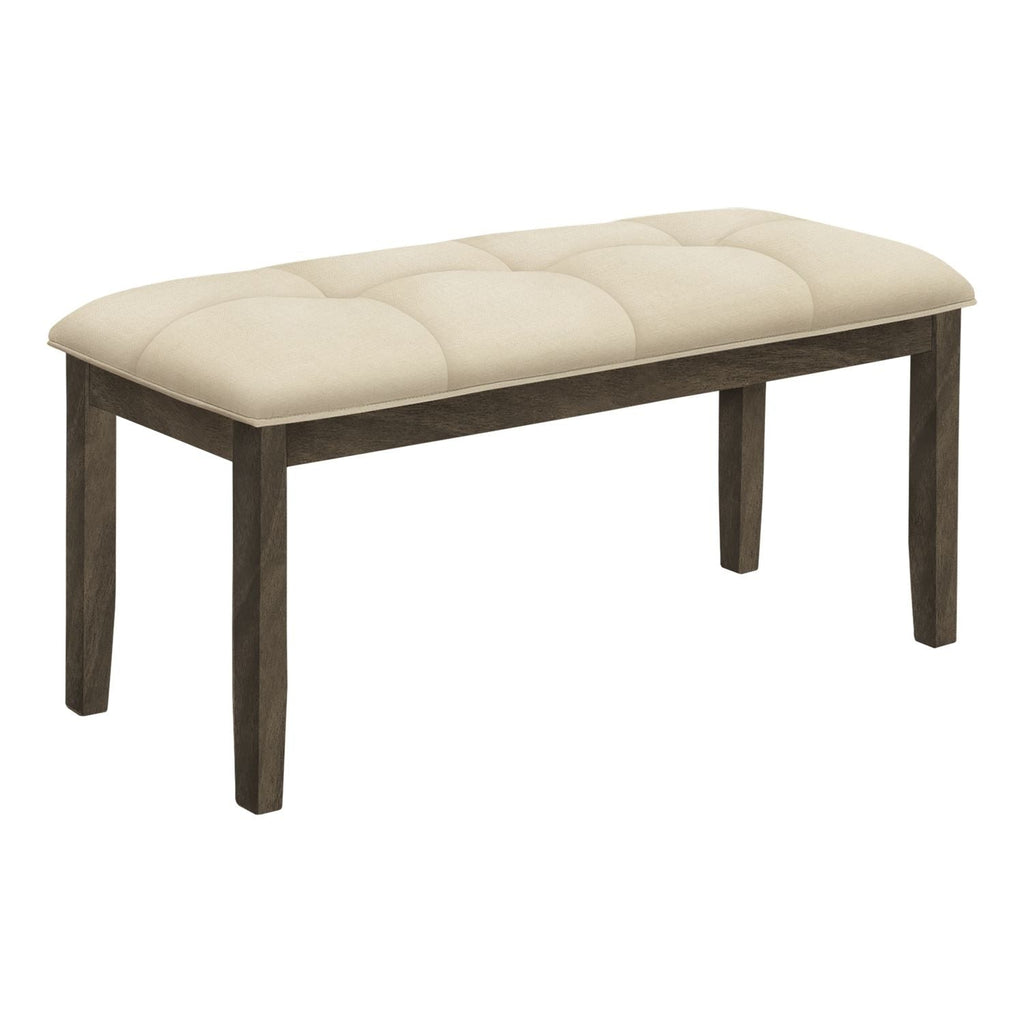 Bench, Rectangular, Hallway, Upholstered, Transitional - Cream