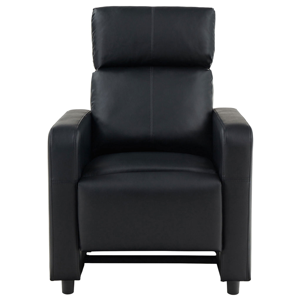 Push Back Recliner - Black