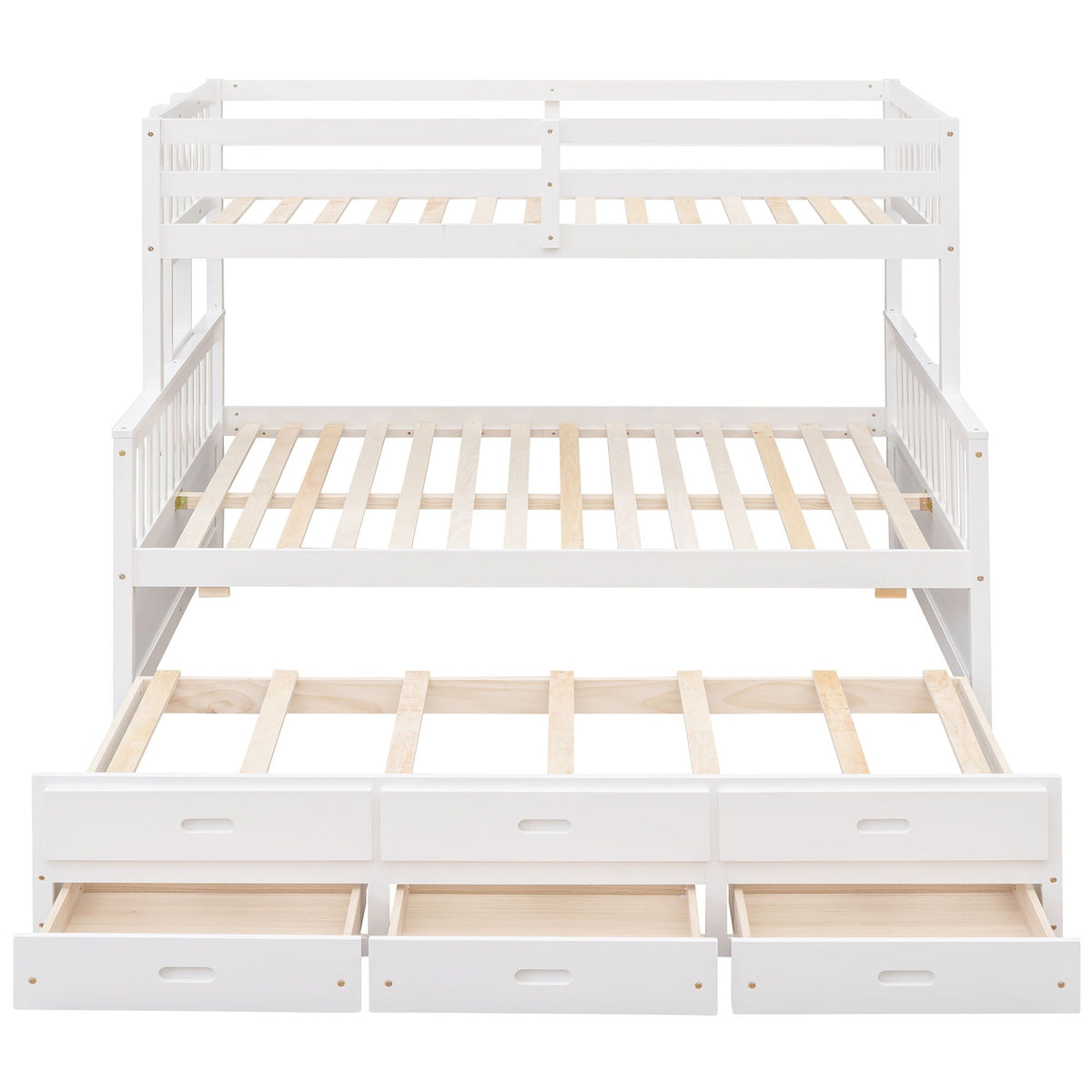Bunk Bed With Twin Size Trundle And Drawers